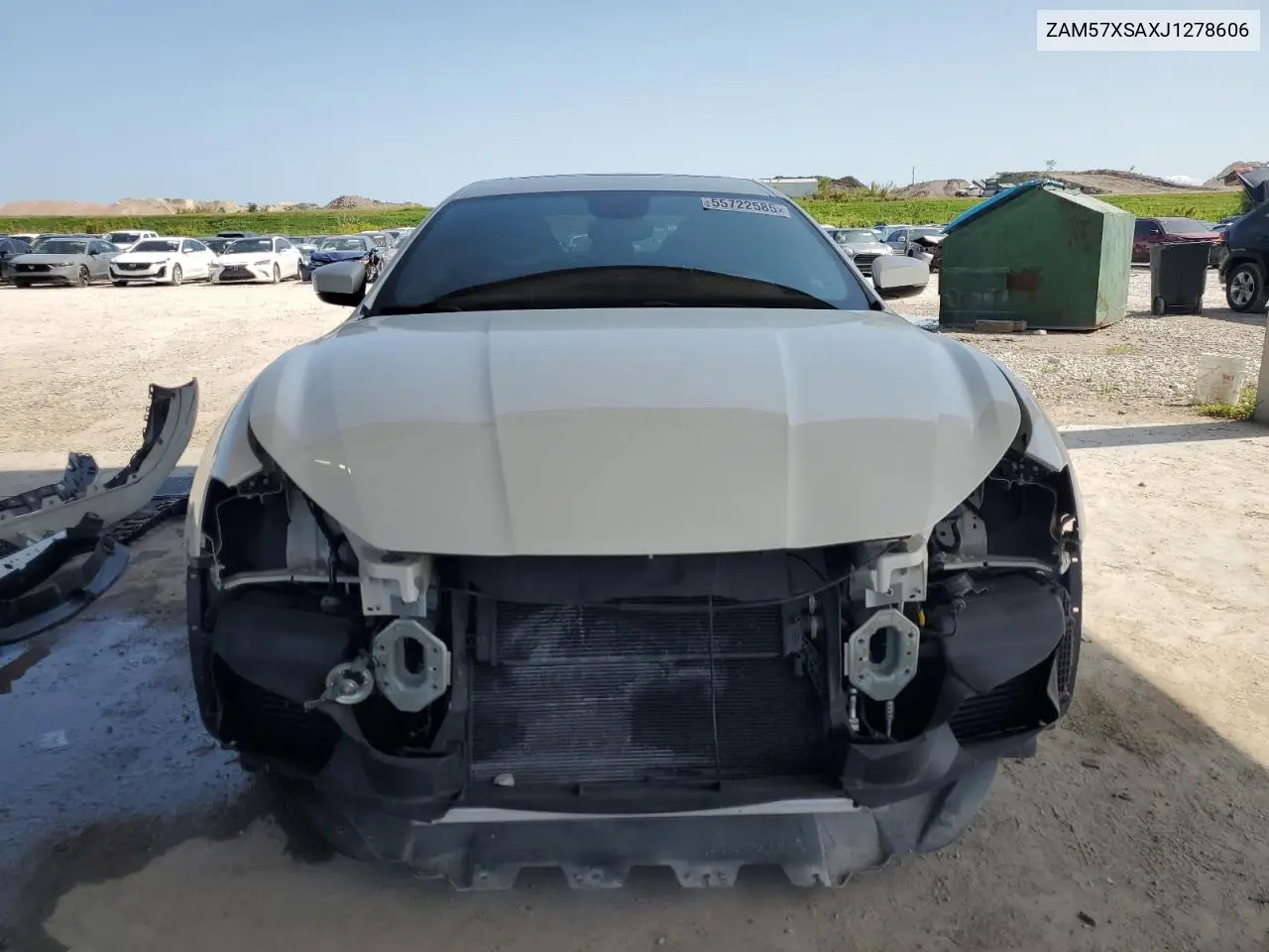 2018 Maserati Ghibli VIN: ZAM57XSAXJ1278606 Lot: 55722585