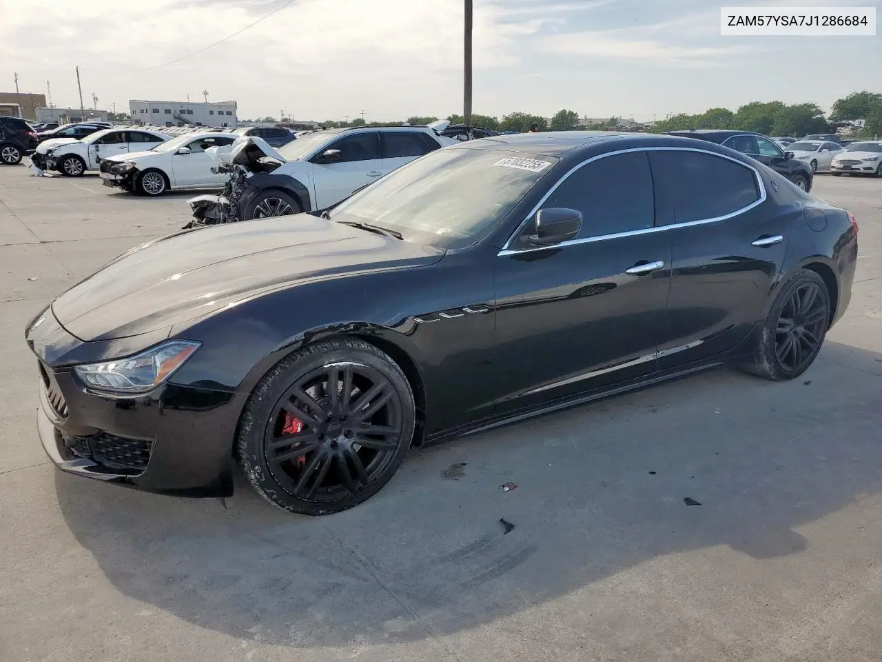2018 Maserati Ghibli S VIN: ZAM57YSA7J1286684 Lot: 57032255
