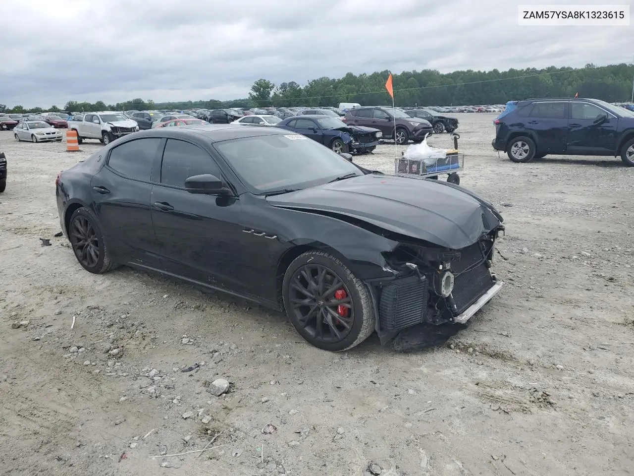 2019 Maserati Ghibli S VIN: ZAM57YSA8K1323615 Lot: 55734555