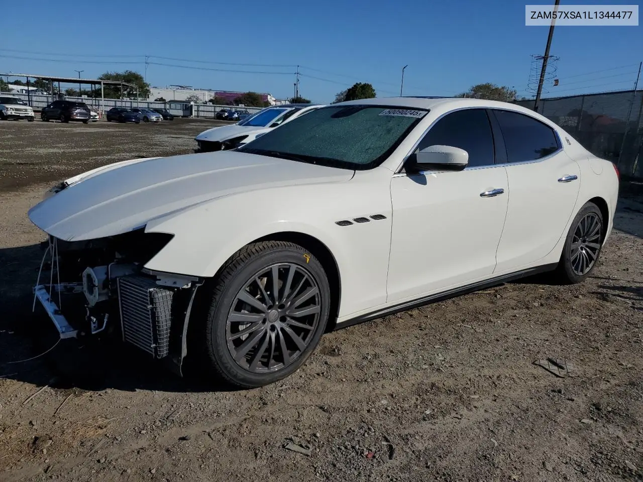 2020 Maserati Ghibli VIN: ZAM57XSA1L1344477 Lot: 50090245