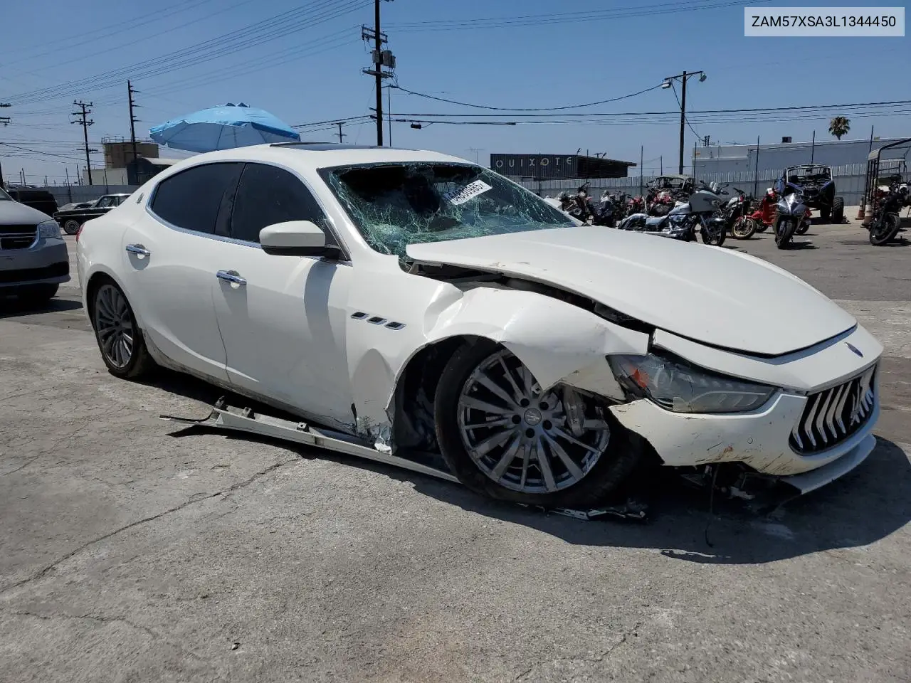 2020 Maserati Ghibli VIN: ZAM57XSA3L1344450 Lot: 64830985