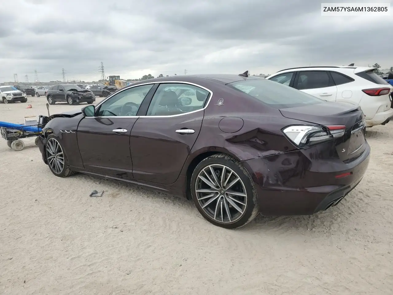 2021 Maserati Ghibli S VIN: ZAM57YSA6M1362805 Lot: 53312315