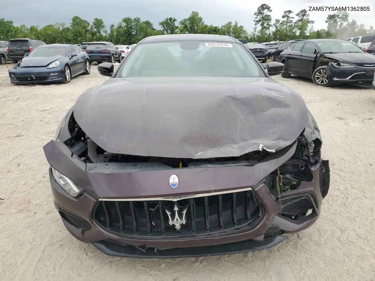 2021 Maserati Ghibli S VIN: ZAM57YSA6M1362805 Lot: 53312315