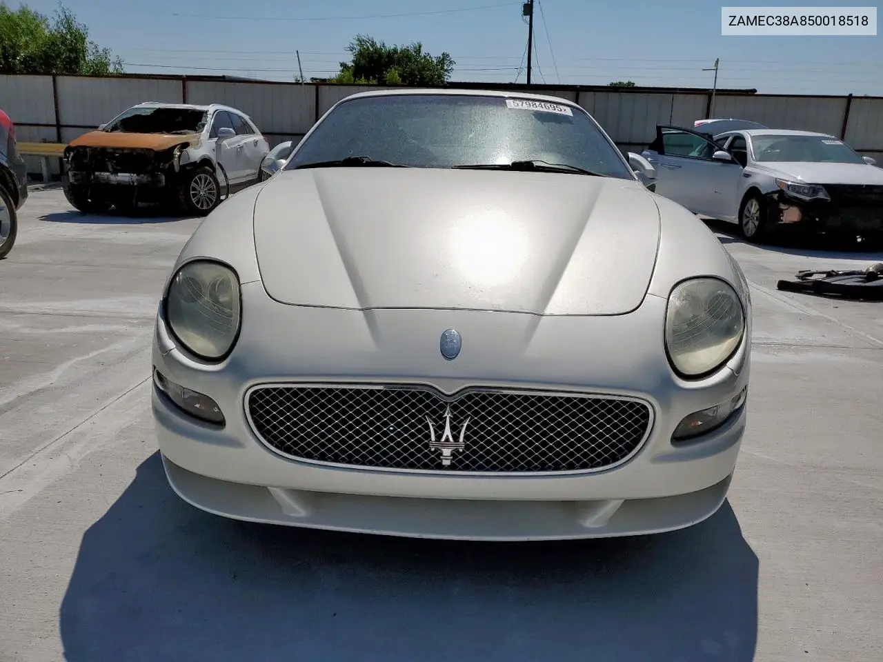 2005 Maserati Gransport VIN: ZAMEC38A850018518 Lot: 57984695