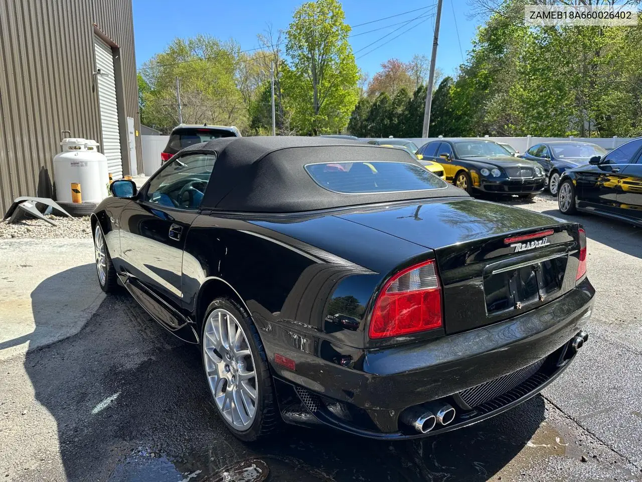 2006 Maserati Gransport Spyder VIN: ZAMEB18A660026402 Lot: 55486035