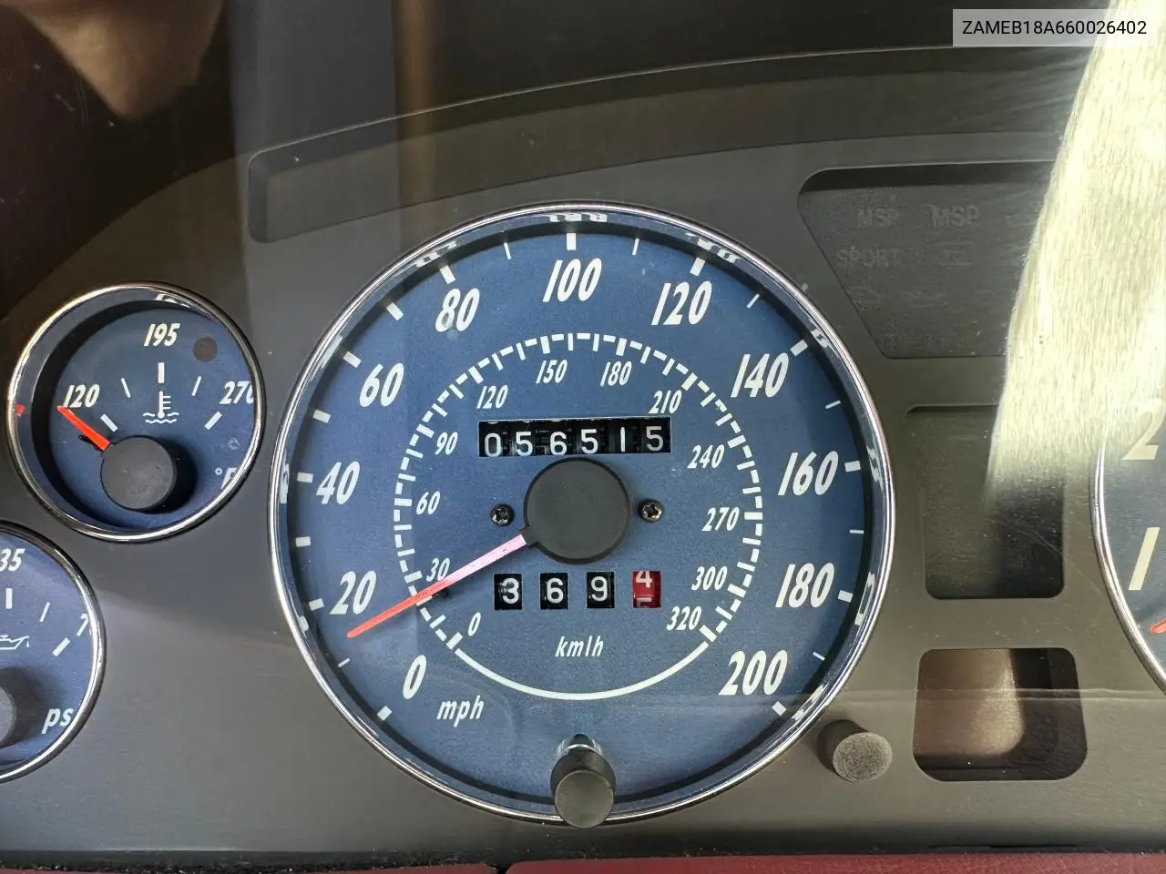 2006 Maserati Gransport Spyder VIN: ZAMEB18A660026402 Lot: 55486035