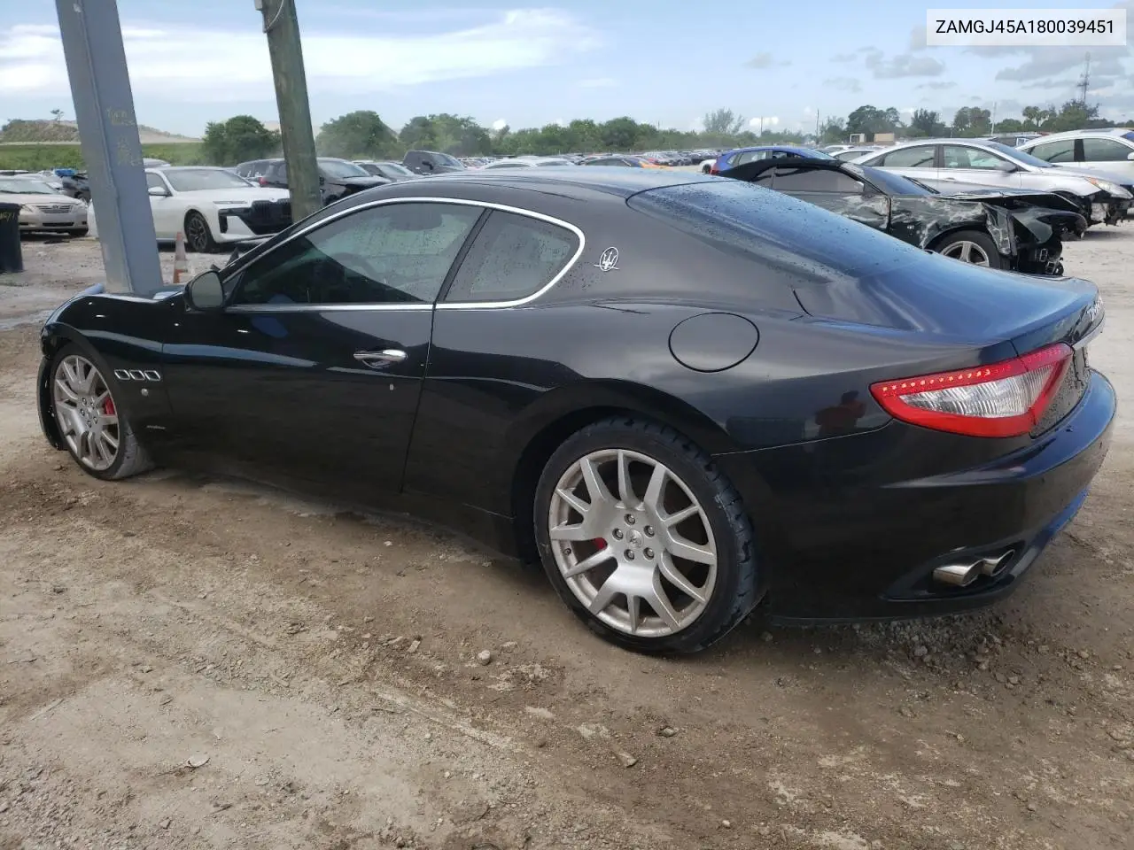 2008 Maserati Granturismo VIN: ZAMGJ45A180039451 Lot: 63773385