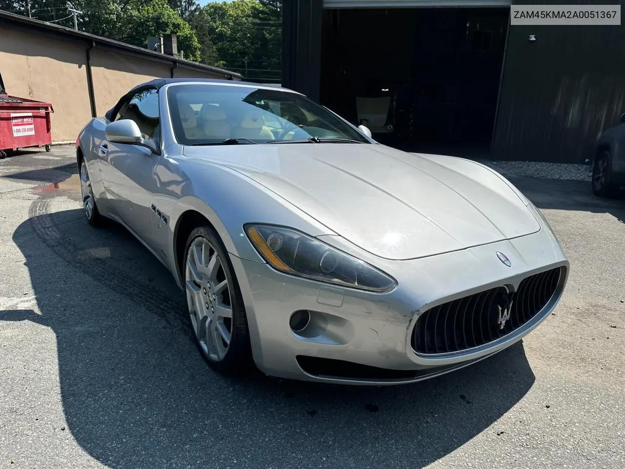 2010 Maserati Granturismo VIN: ZAM45KMA2A0051367 Lot: 62209705