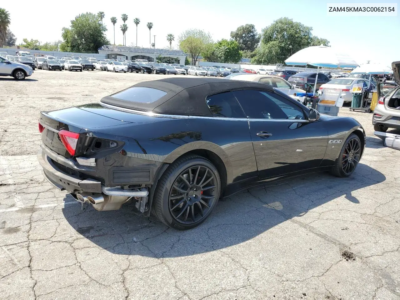 2012 Maserati Granturismo S VIN: ZAM45KMA3C0062154 Lot: 51971325