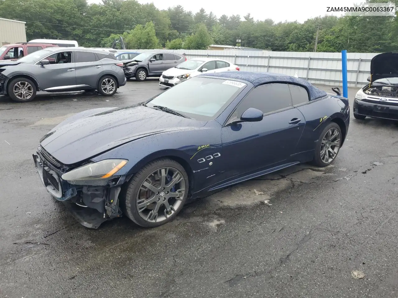 2012 Maserati Granturismo S VIN: ZAM45MMA9C0063367 Lot: 60996635