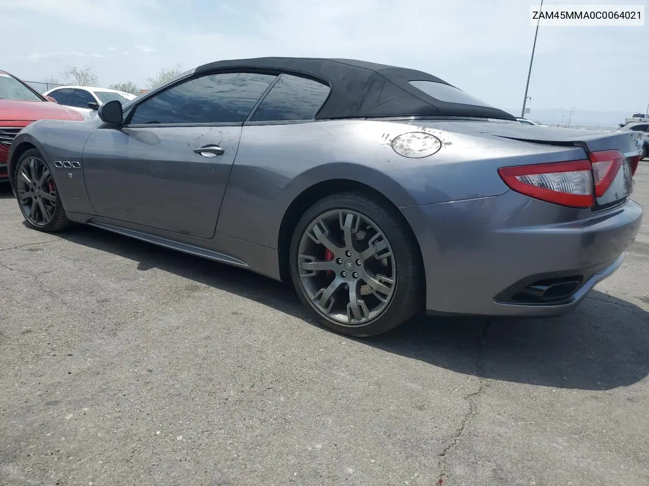 2012 Maserati Granturismo S VIN: ZAM45MMA0C0064021 Lot: 65369555