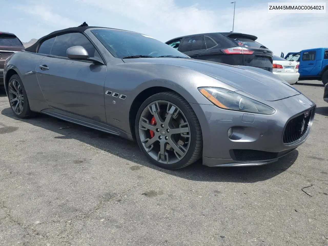 2012 Maserati Granturismo S VIN: ZAM45MMA0C0064021 Lot: 65369555