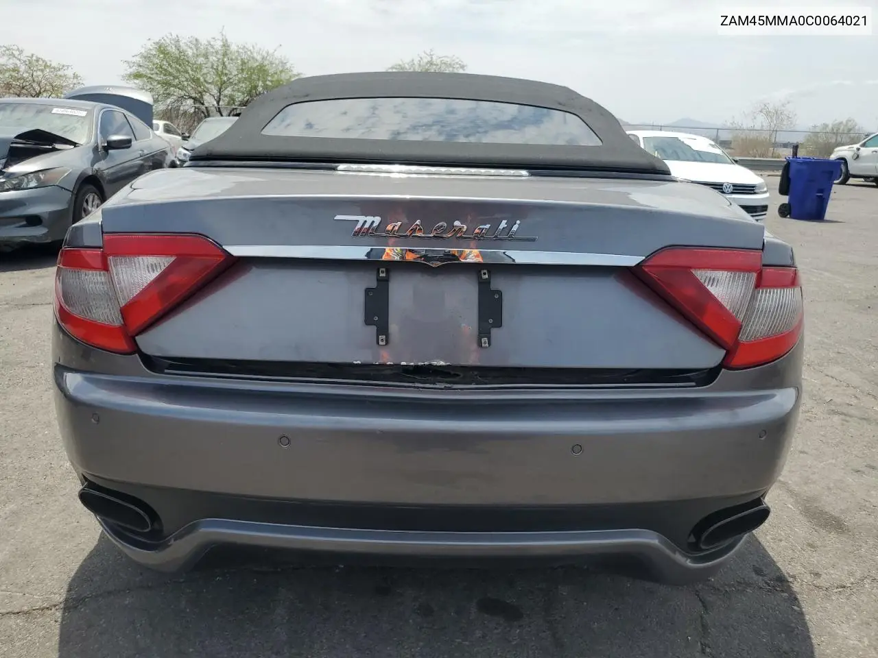 2012 Maserati Granturismo S VIN: ZAM45MMA0C0064021 Lot: 65369555