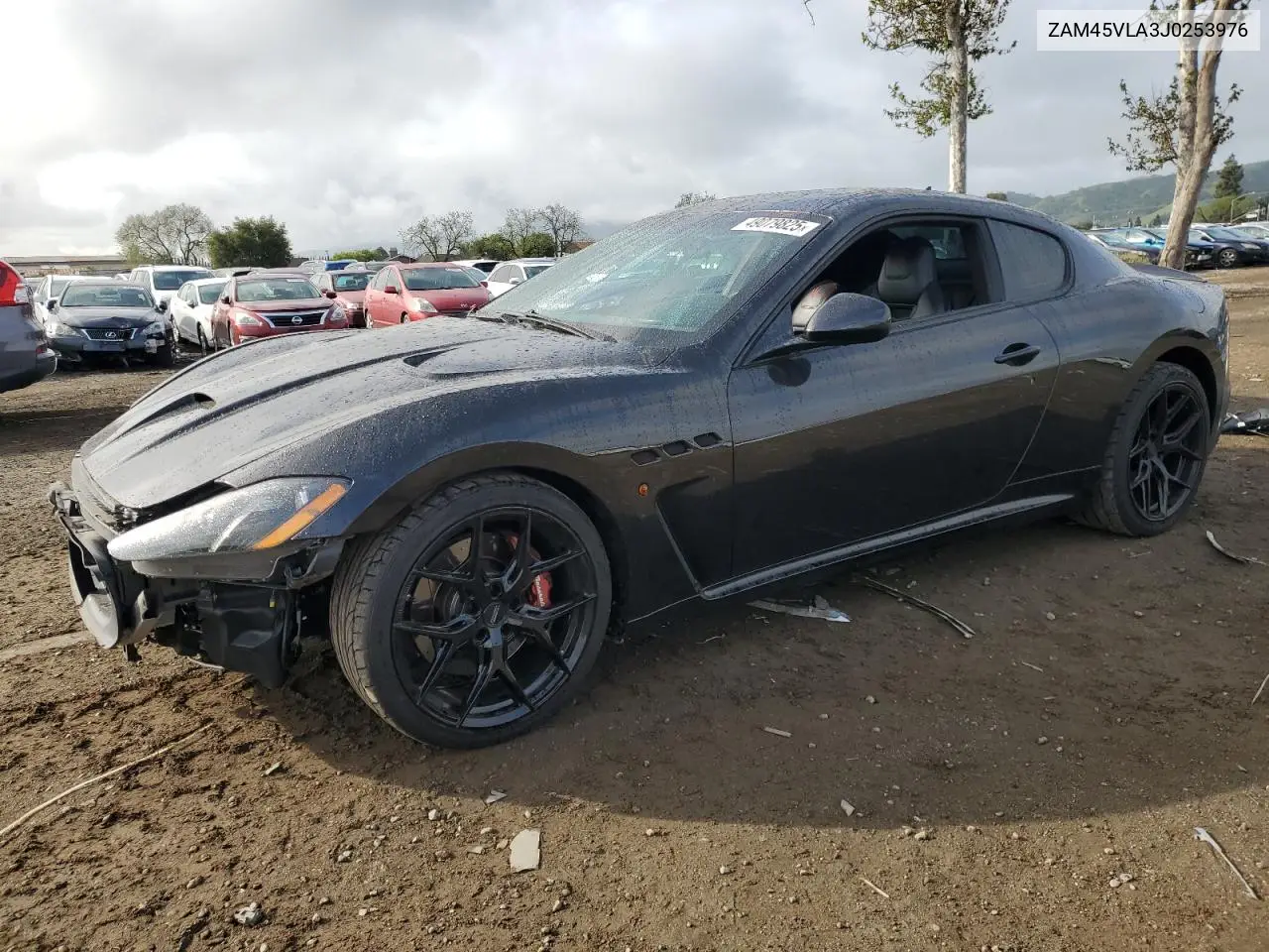 2018 Maserati Granturismo S VIN: ZAM45VLA3J0253976 Lot: 49079825