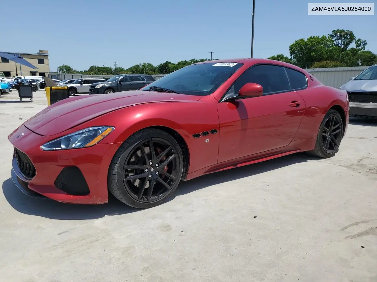 2018 Maserati Granturismo S VIN: ZAM45VLA5J0254000 Lot: 57055945