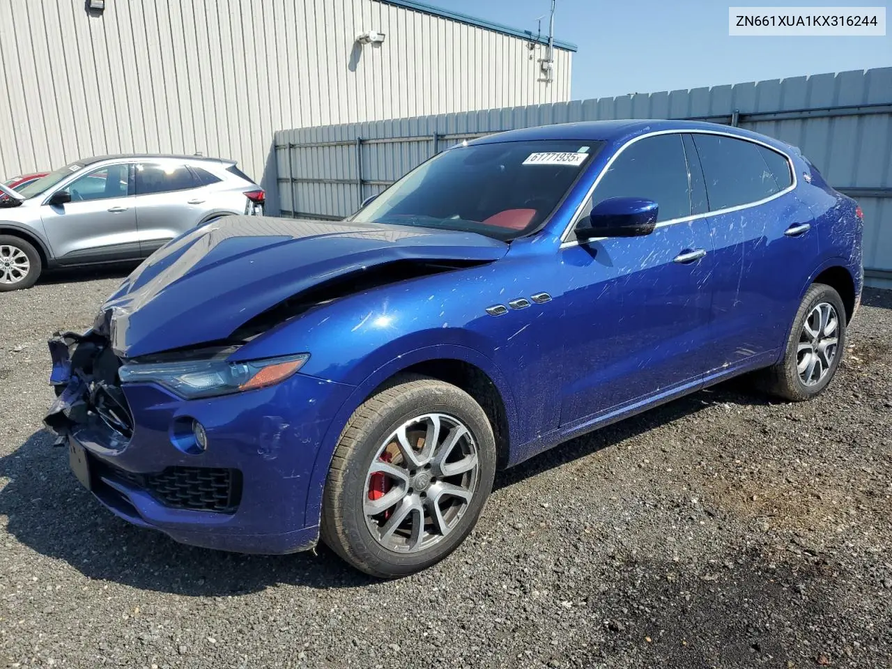 2019 Maserati Levante VIN: ZN661XUA1KX316244 Lot: 61771935