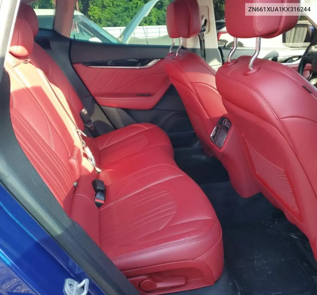 2019 Maserati Levante VIN: ZN661XUA1KX316244 Lot: 61771935
