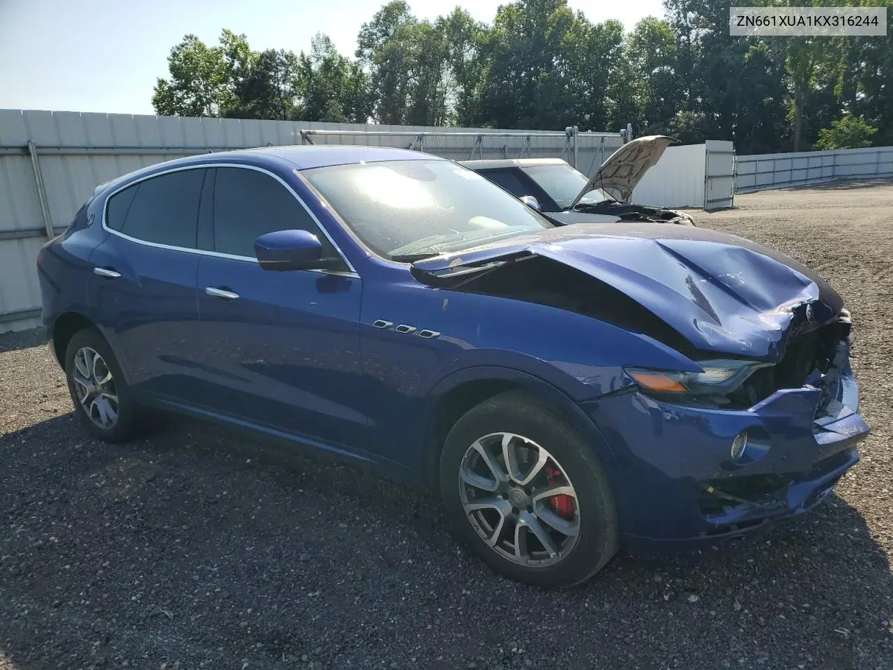 2019 Maserati Levante VIN: ZN661XUA1KX316244 Lot: 61771935