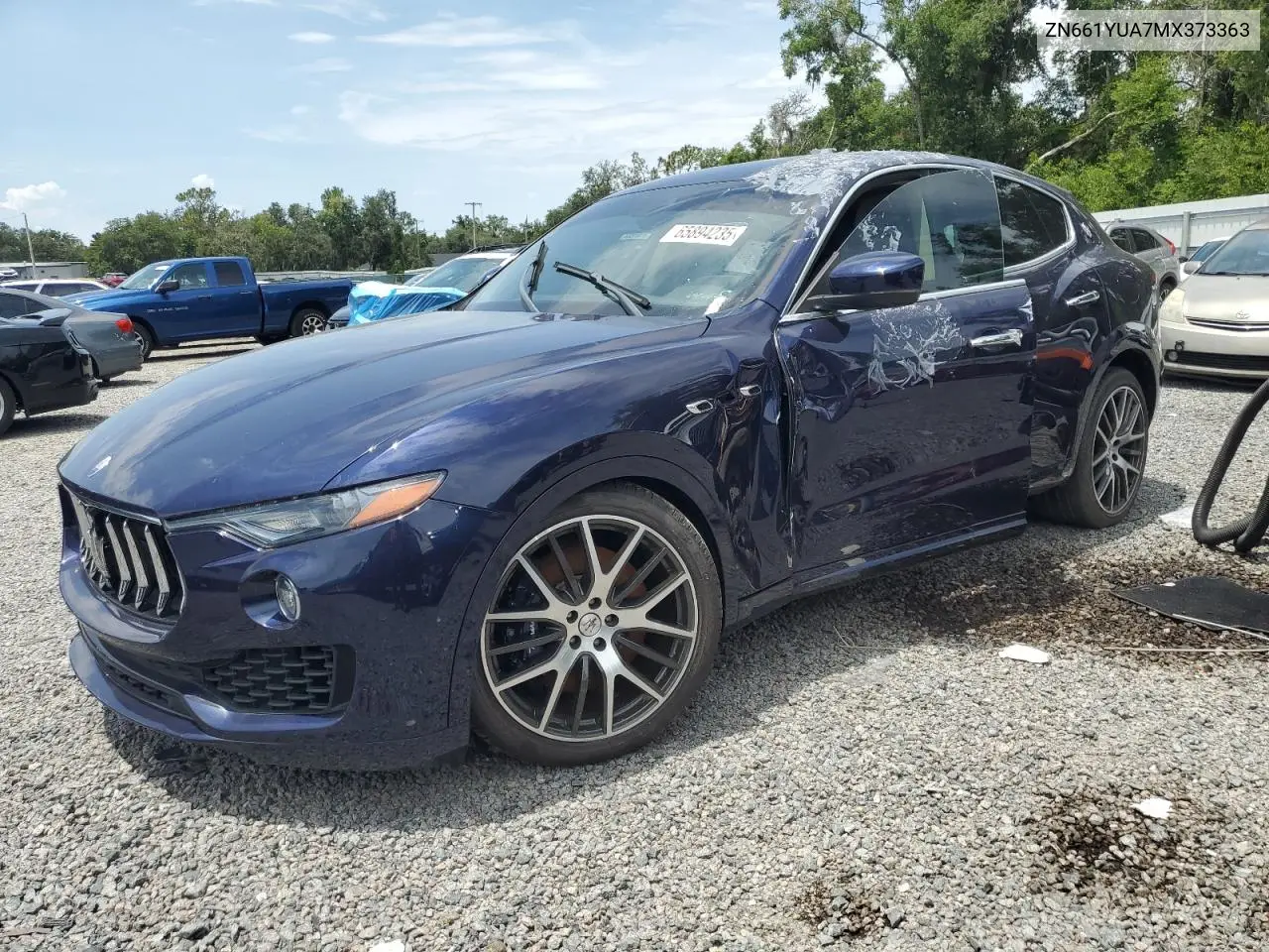 2021 Maserati Levante S VIN: ZN661YUA7MX373363 Lot: 65894235