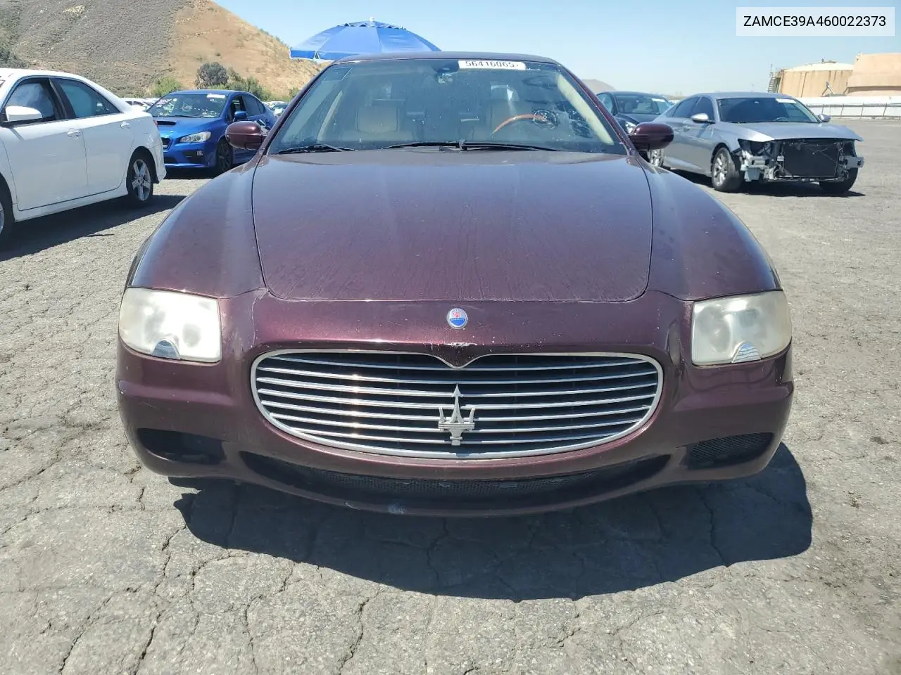 2006 Maserati Quattroporte M139 VIN: ZAMCE39A460022373 Lot: 56416065