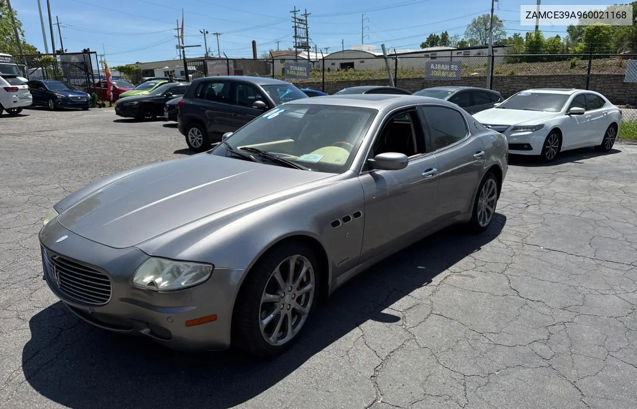 2006 Maserati Quattroporte M139 VIN: ZAMCE39A960021168 Lot: 56921785