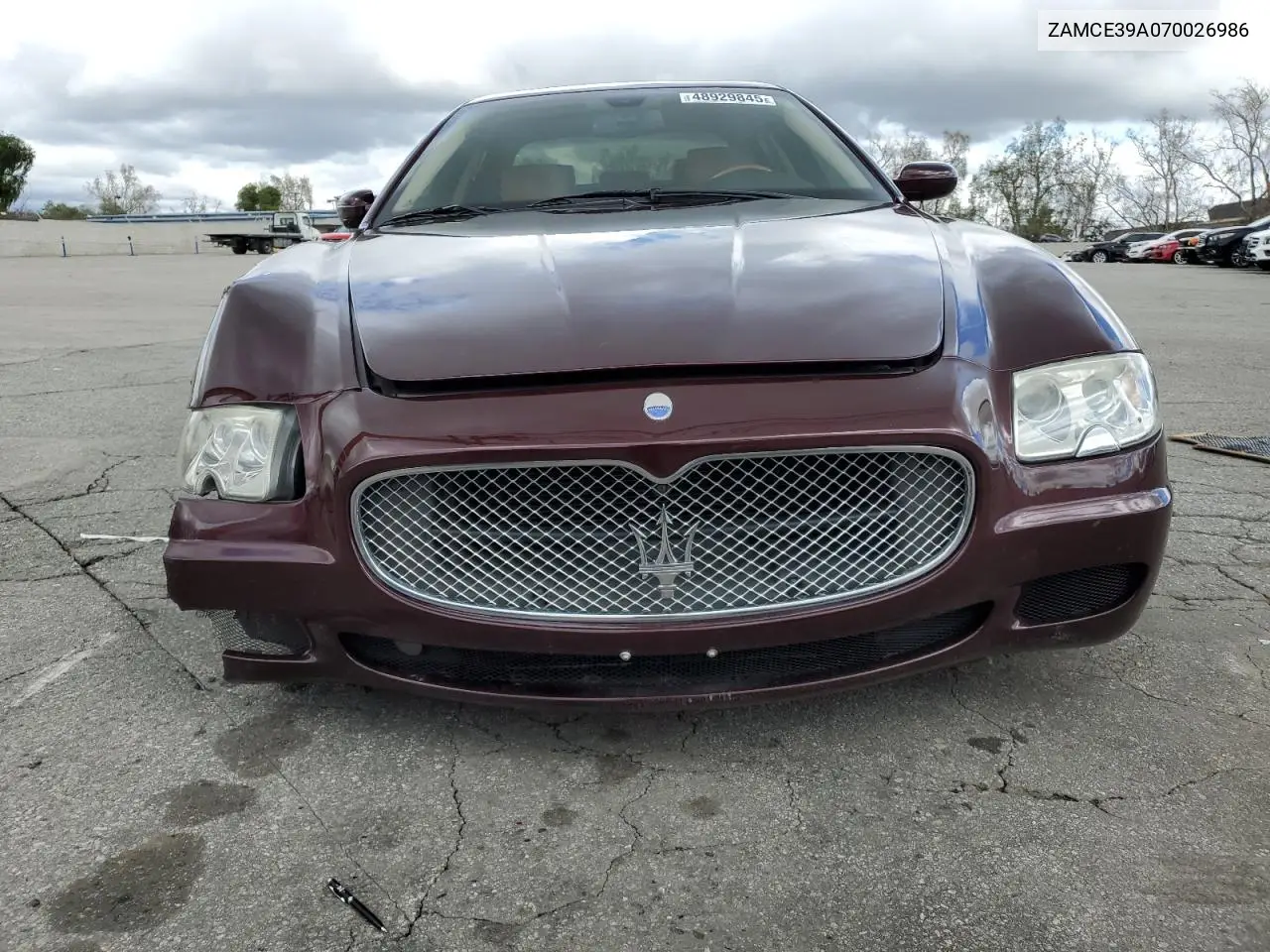 2007 Maserati Quattroporte M139 VIN: ZAMCE39A070026986 Lot: 48929845