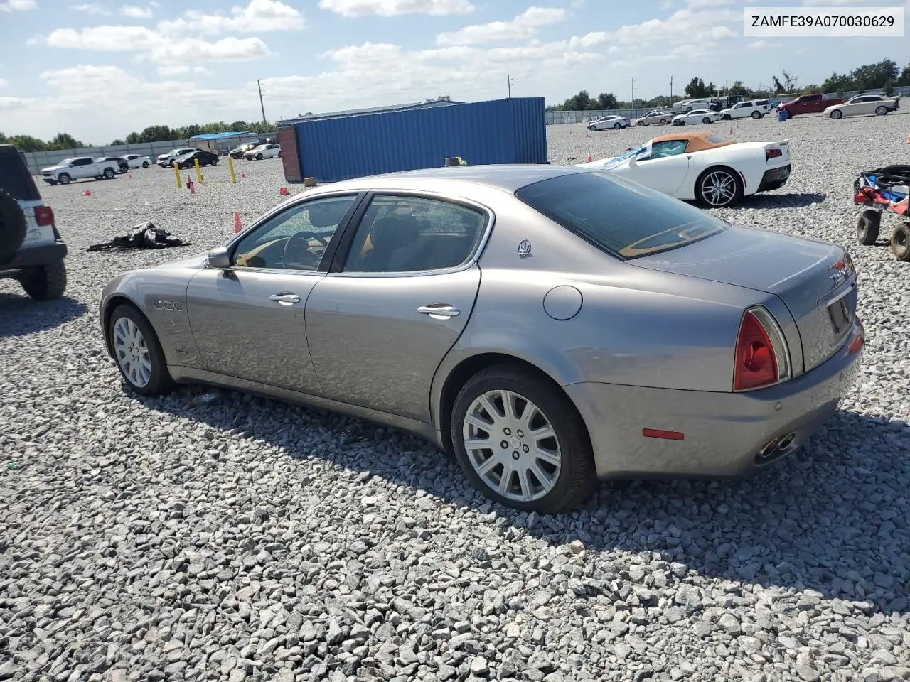2007 Maserati Quattroporte M139 VIN: ZAMFE39A070030629 Lot: 54476395