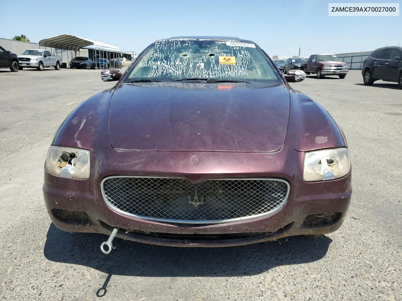 2007 Maserati Quattroporte M139 VIN: ZAMCE39AX70027000 Lot: 60355475
