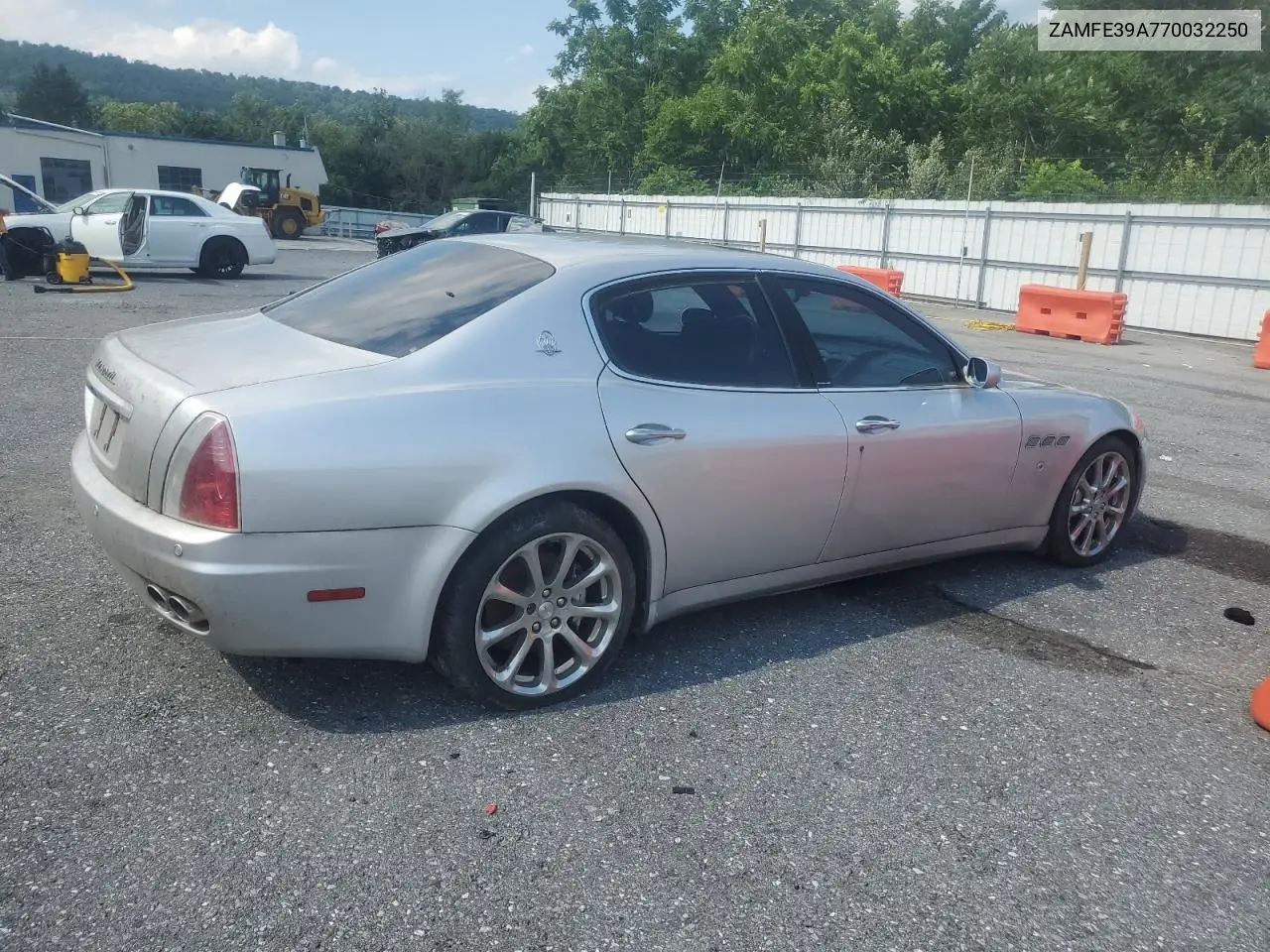 2007 Maserati Quattroporte M139 VIN: ZAMFE39A770032250 Lot: 65395905