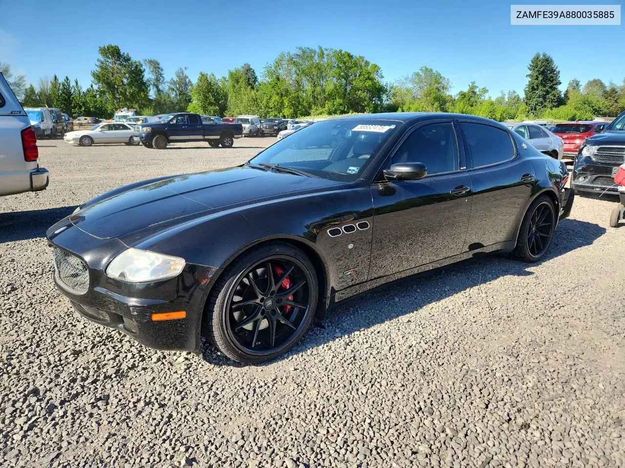 2008 Maserati Quattroporte M139 VIN: ZAMFE39A880035885 Lot: 58832475