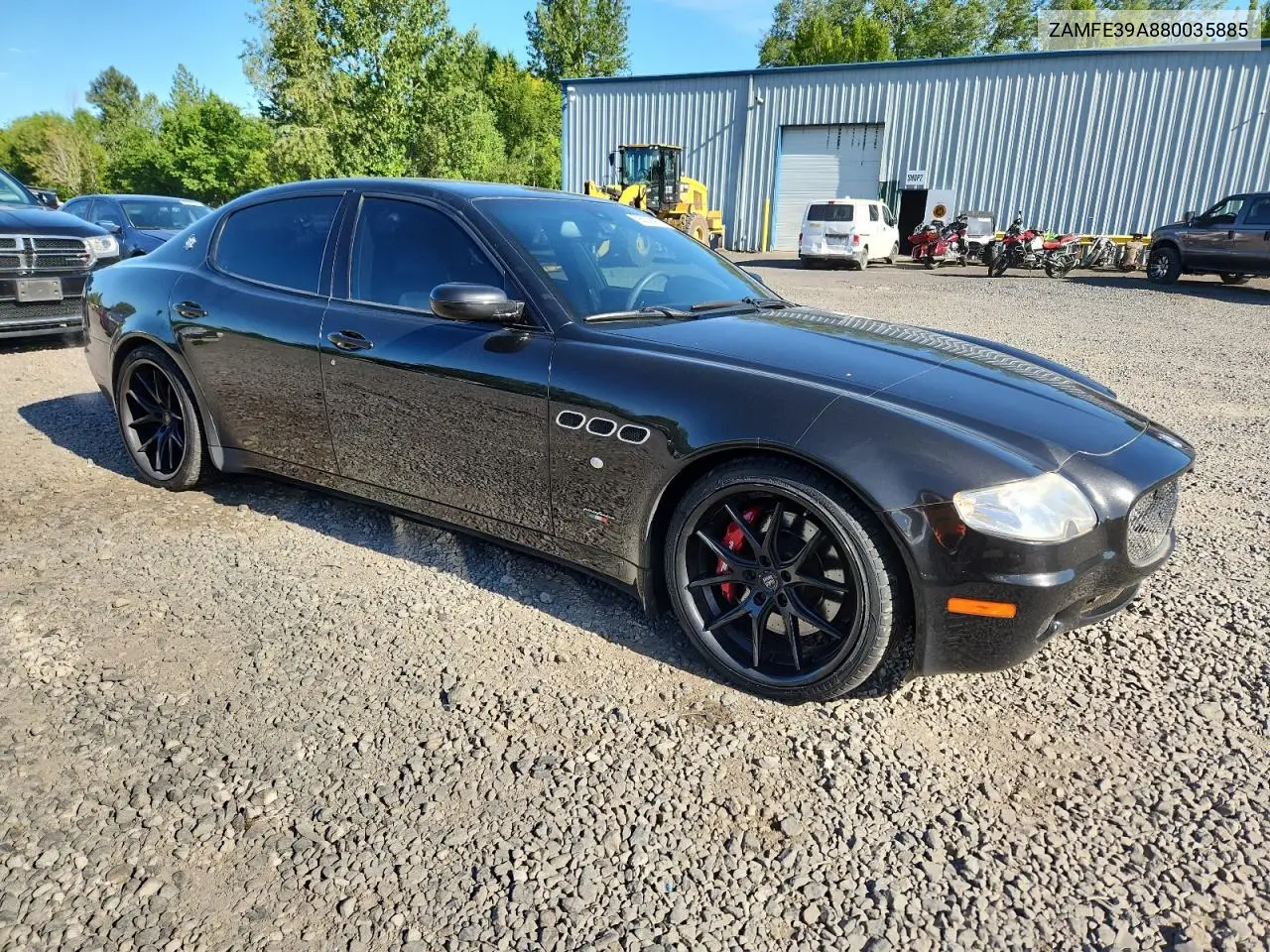 2008 Maserati Quattroporte M139 VIN: ZAMFE39A880035885 Lot: 58832475