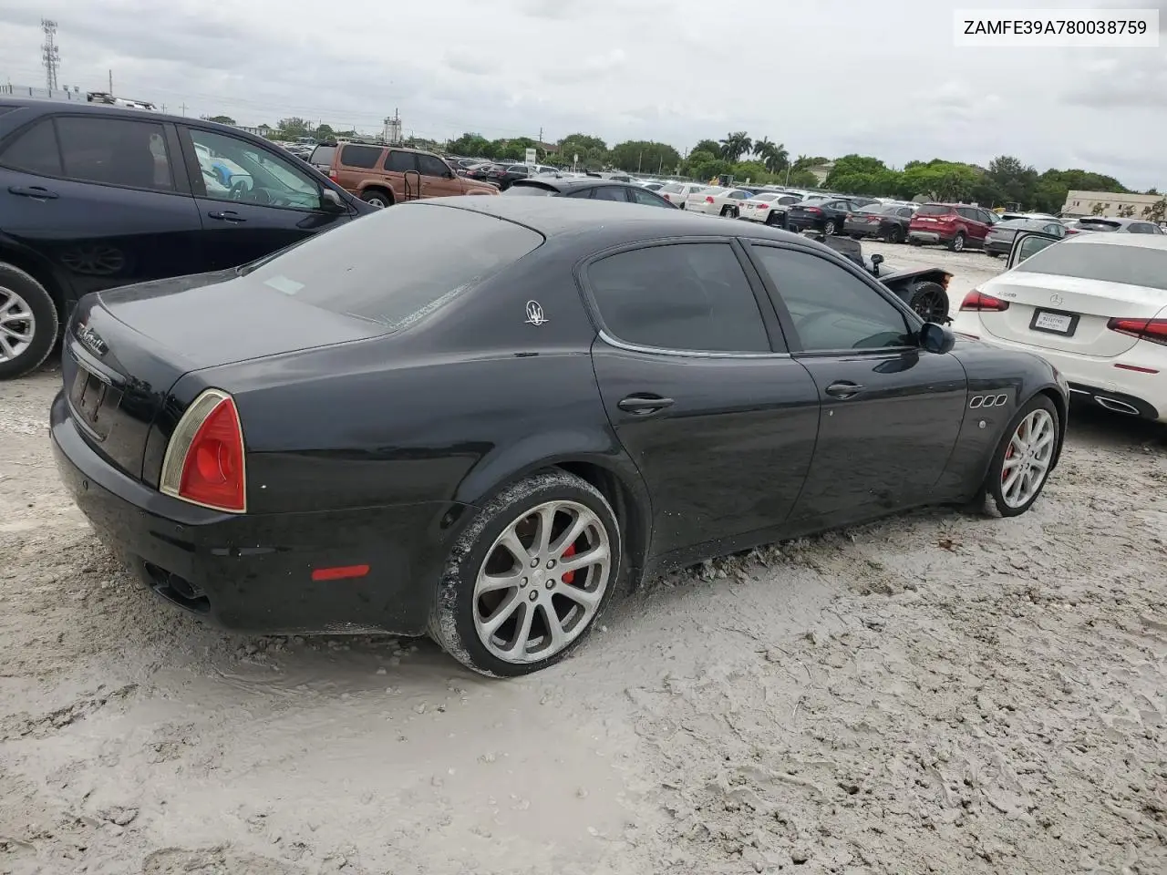 2008 Maserati Quattroporte M139 VIN: ZAMFE39A780038759 Lot: 59722655