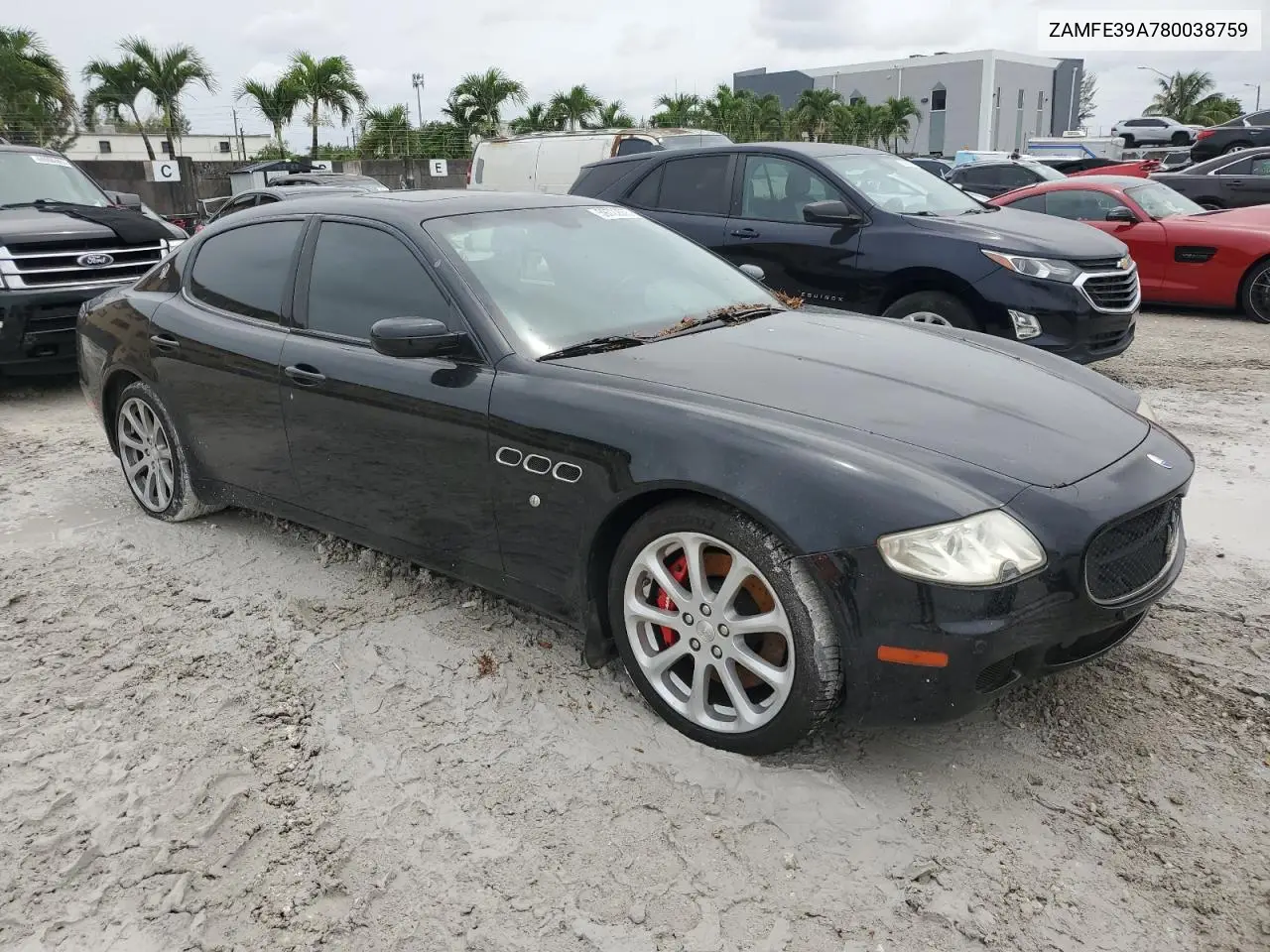 2008 Maserati Quattroporte M139 VIN: ZAMFE39A780038759 Lot: 59722655