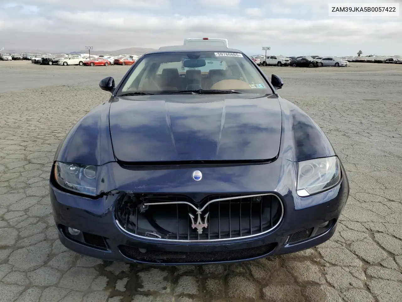2011 Maserati Quattroporte S VIN: ZAM39JKA5B0057422 Lot: 59760865