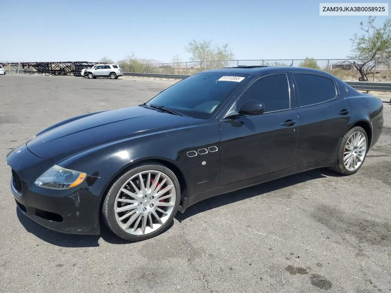 2011 Maserati Quattroporte S VIN: ZAM39JKA3B0058925 Lot: 61510955
