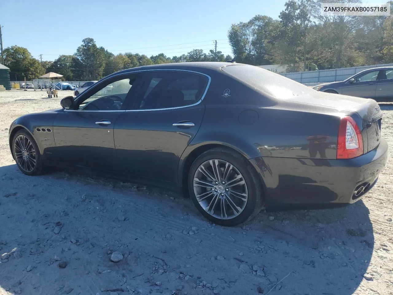 2011 Maserati Quattroporte VIN: ZAM39FKAXB0057185 Lot: 76601594