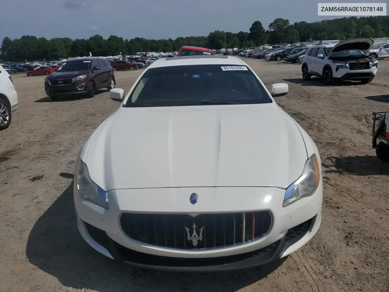 2014 Maserati Quattroporte S VIN: ZAM56RRA0E1078148 Lot: 65183705