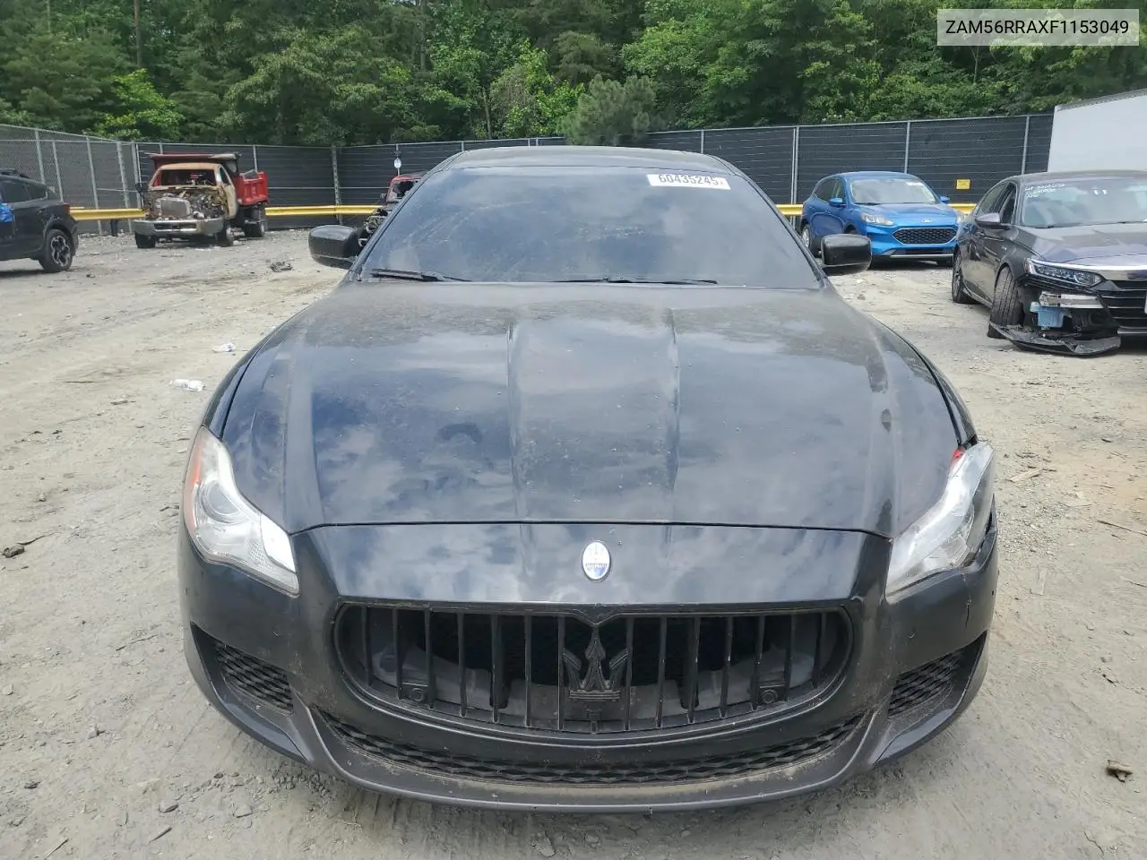 2015 Maserati Quattroporte S VIN: ZAM56RRAXF1153049 Lot: 60435245