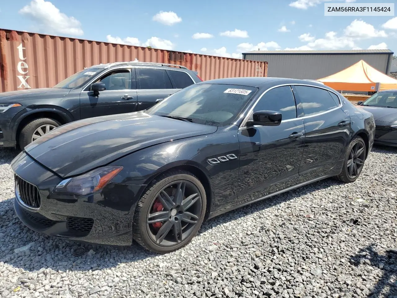2015 Maserati Quattroporte S VIN: ZAM56RRA3F1145424 Lot: 63121605