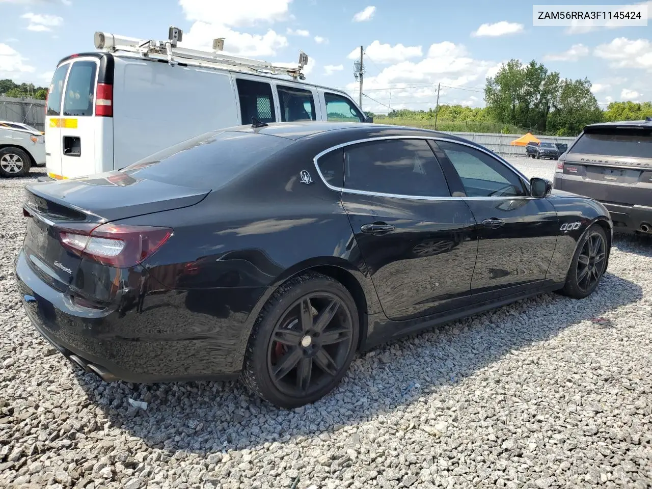 2015 Maserati Quattroporte S VIN: ZAM56RRA3F1145424 Lot: 63121605