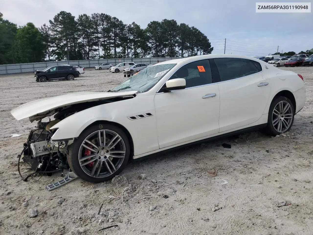 2016 Maserati Quattroporte S VIN: ZAM56RPA3G1190948 Lot: 56032575