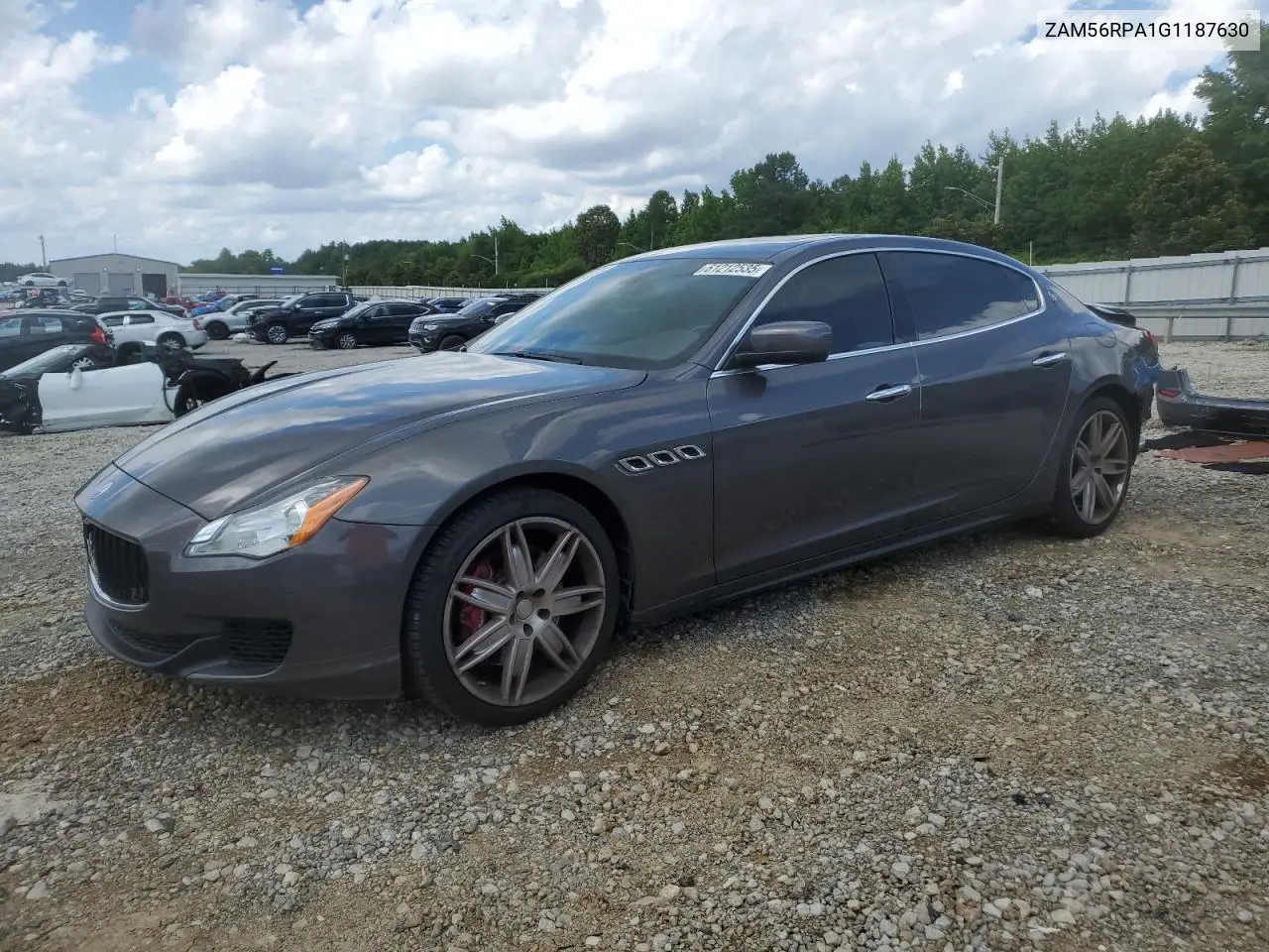 2016 Maserati Quattroporte S VIN: ZAM56RPA1G1187630 Lot: 61212535