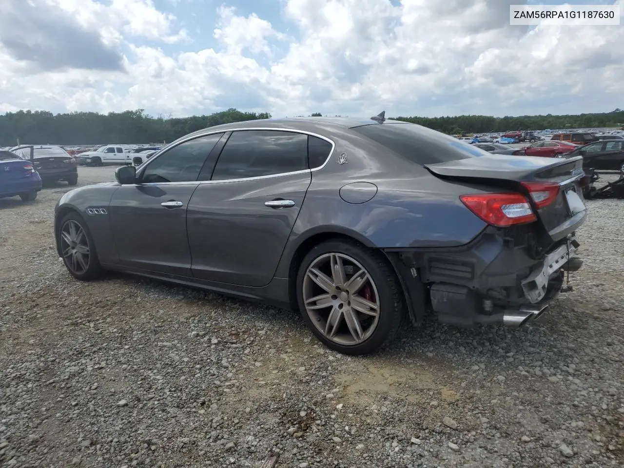 2016 Maserati Quattroporte S VIN: ZAM56RPA1G1187630 Lot: 61212535