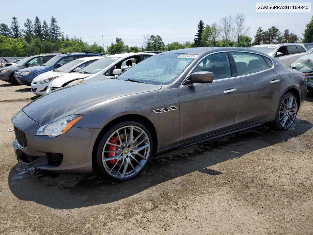 2016 Maserati Quattroporte S VIN: ZAM56RRA3G1169840 Lot: 61904435