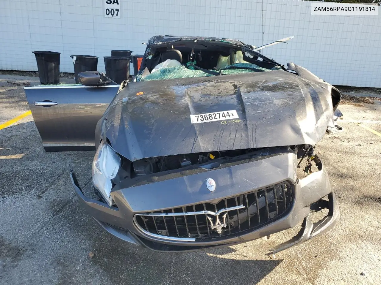 2016 Maserati Quattroporte S VIN: ZAM56RPA9G1191814 Lot: 73682744