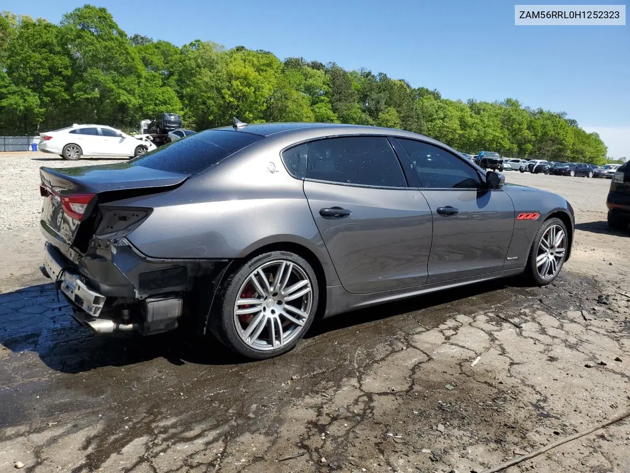 2017 Maserati Quattroporte S VIN: ZAM56RRL0H1252323 Lot: 53361025