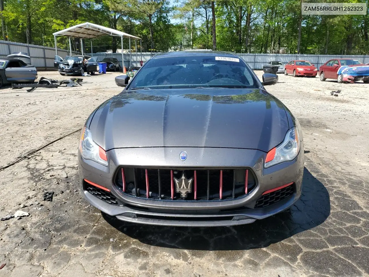 2017 Maserati Quattroporte S VIN: ZAM56RRL0H1252323 Lot: 53361025