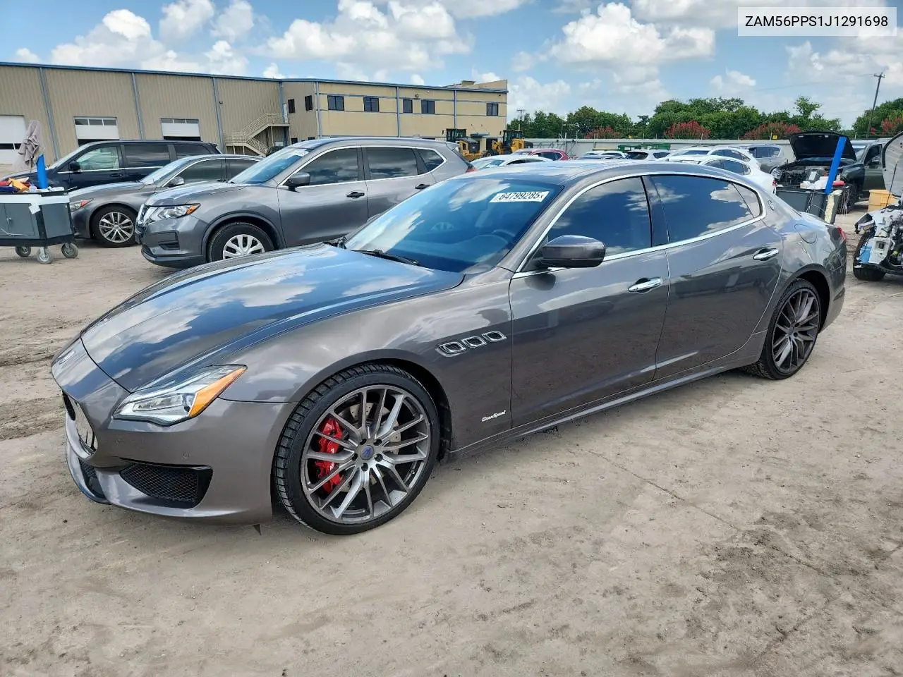 2018 Maserati Quattroporte Gts VIN: ZAM56PPS1J1291698 Lot: 64799285