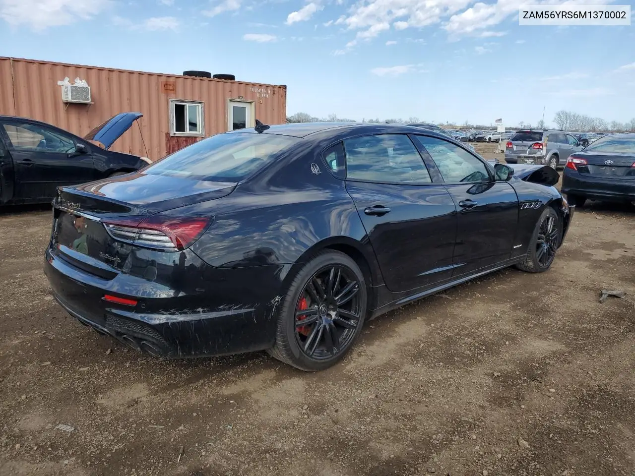 2021 Maserati Quattroporte S VIN: ZAM56YRS6M1370002 Lot: 50532495