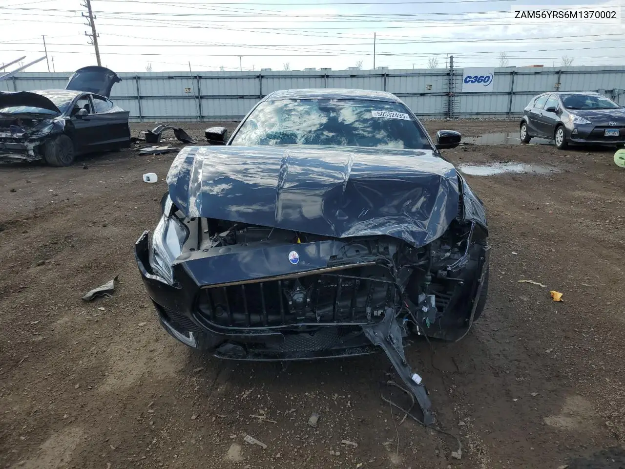2021 Maserati Quattroporte S VIN: ZAM56YRS6M1370002 Lot: 50532495